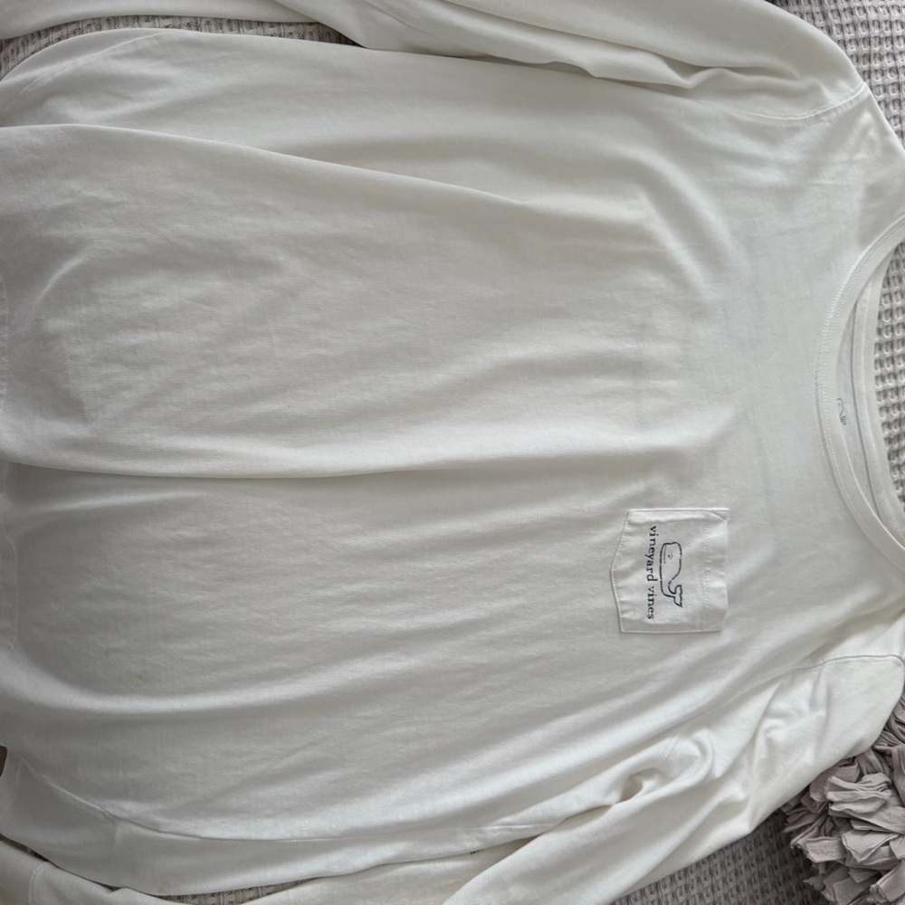 Vineyard Vines Cream Waffle Knit Long Sleeve